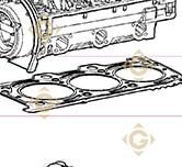 Head Gasket 1,55 4730019 engines LOMBARDINI