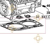 Head Gasket 1,76 4730828 engines LOMBARDINI