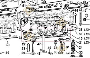 Spare parts Head Gasket 1,80 4730622 For Engines LOMBARDINI, by marks LOMBARDINI