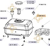 Réservoir k1706587s moteurs Kohler