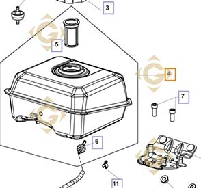 Spare parts Tank 1706588s For Engines KOHLER, by marks KOHLER