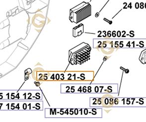 Spare parts Regulator k2540332s For Engines KOHLER, by marks KOHLER