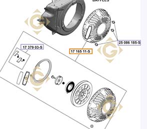 Spare parts Starter k1716522s For Engines KOHLER, by marks KOHLER