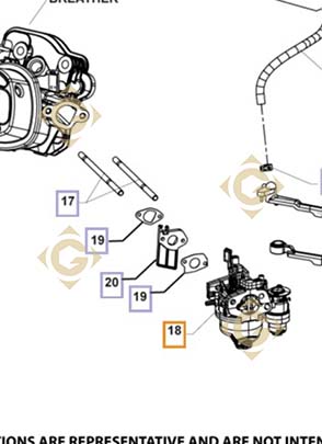 Spare parts Carburetor Kit k1785322s For Engines KOHLER, by marks KOHLER