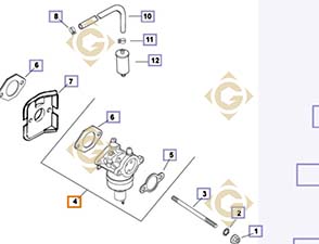 Spare parts Carburetor Kit k1275727s For Engines KOHLER, by marks KOHLER