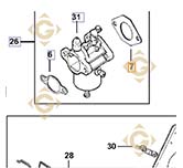 Carburetor Gasket k1204101s engines KOHLER