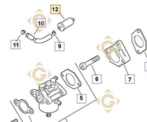 Spare parts Fuel Filter k2405003s For Engines KOHLER, by marks KOHLER