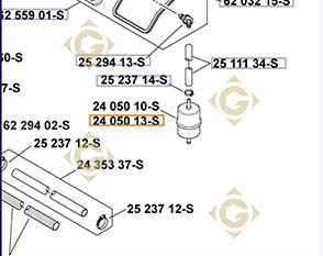 Spare parts Fuel Filter k2405013s For Engines KOHLER, by marks KOHLER