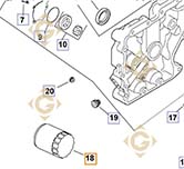 Oil Filter k2805001s engines KOHLER