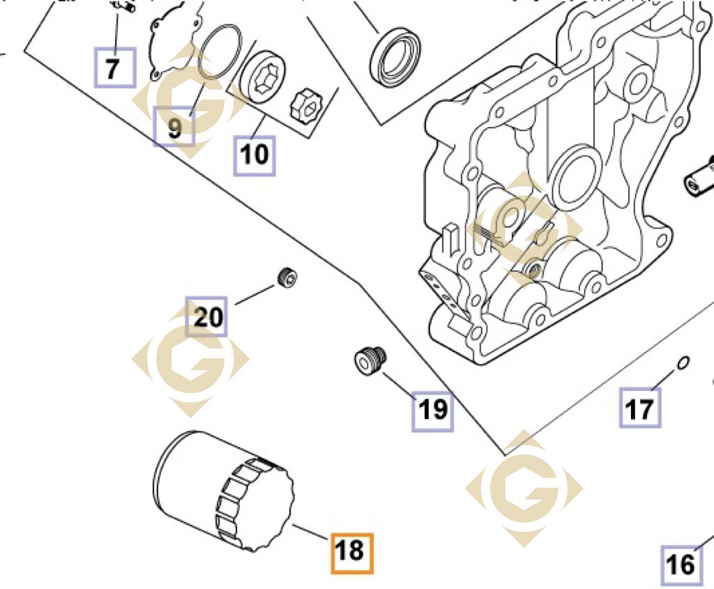 Oil Filter k2805001s engines KOHLER - GDN INDUSTRIES