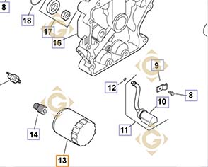 Spare parts Oil Filter k1205001s For Engines KOHLER, by marks KOHLER