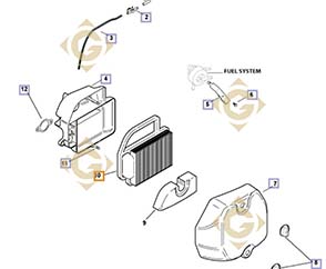 Spare parts Air Cleaner k2008306s For Engines KOHLER, by marks KOHLER