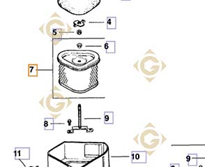 Spare parts Air Cleaner k1208305s For Engines KOHLER, by marks KOHLER