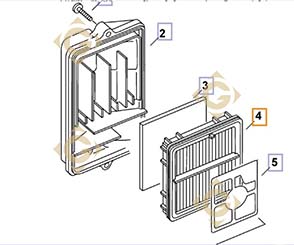 Spare parts Air Cleaner k6308319s For Engines KOHLER, by marks KOHLER