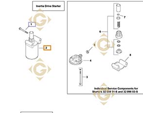 Spare parts Electric Starter k3209808s For Engines KOHLER, by marks KOHLER