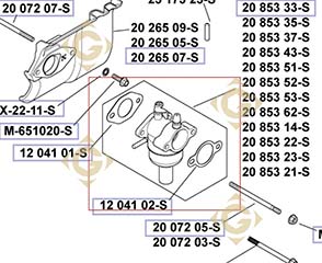 Spare parts Carburetor k2085333s For Engines KOHLER, by marks KOHLER