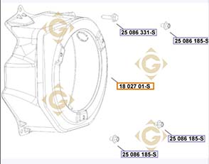 Spare parts Starter Cover k1802719s For Engines KOHLER, by marks KOHLER