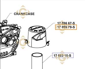 Spare parts Air Filter Cover k1709679s For Engines KOHLER, by marks KOHLER