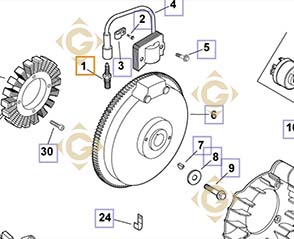 Spare parts Plug k2513212s For Engines KOHLER, by marks KOHLER