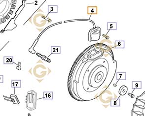 Spare parts Coil k24584201s For Engines KOHLER, by marks KOHLER