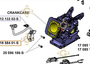 Spare parts Coil k1858401s For Engines KOHLER, by marks KOHLER