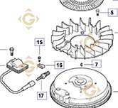 Coil k1258404s engines KOHLER