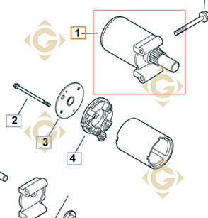 Pièces détachées Démarreur  k1209821s Pour Moteurs Kohler, de marque Kohler