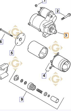 Pièces détachées Démarreur k2509807s Pour Moteurs Kohler, de marque Kohler