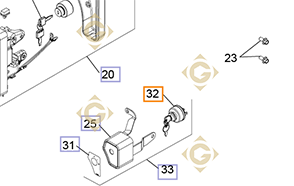 Pièces détachées Contacteur à clefs k2509937s Pour Moteurs Kohler, de marque Kohler