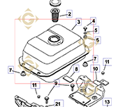 Réservoir k6306501s moteurs Kohler