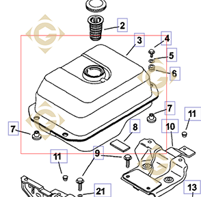 Spare parts Tank k6306501s For Engines KOHLER, by marks KOHLER