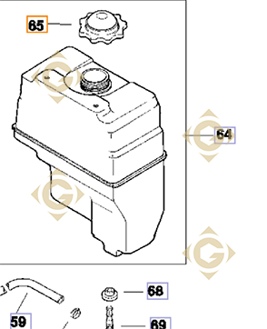 Spare parts Tank Cap k2517320s For Engines KOHLER, by marks KOHLER