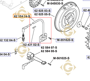 Pièces détachées Module d'allumage k6258404s Pour Moteurs Kohler, de marque Kohler