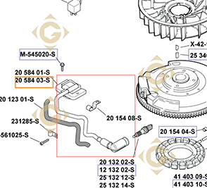 Pièces détachées Module d'allumage k2058403s Pour Moteurs Kohler, de marque Kohler