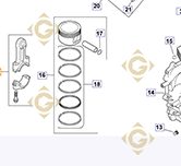 Bielle k1206705s moteurs Kohler