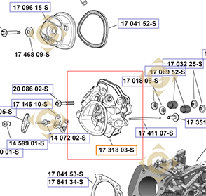 Spare parts Head Kit k1731803s For Engines KOHLER, by marks KOHLER