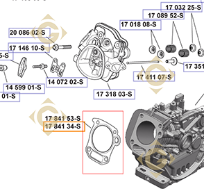 Pièces détachées Joint de Culasse  k1784173s Pour Moteurs Kohler, de marque Kohler