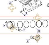 Piston k1787410s moteurs Kohler