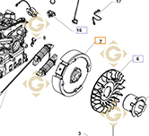 Flywheel k1702501s engines KOHLER