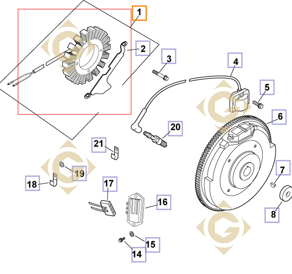 Alternator k2408503s engines KOHLER - GDN INDUSTRIES