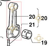 Spare parts Connecting Rod 100r037