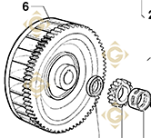 Flywheel 9881655 engines LOMBARDINI