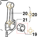 Connecting Rod Bearing Std a26r038 engines LOMBARDINI