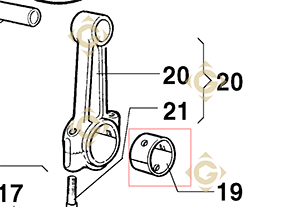 Spare parts Connecting Rod Bearing Std a26r038 For Engines LOMBARDINI, by marks LOMBARDINI