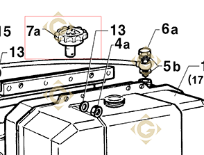 Spare parts Tank Cap 898r021 For Engines LOMBARDINI, by marks LOMBARDINI