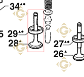 Pièces détachées Soupape Aspiration 960r056