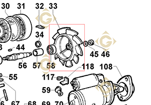 Spare parts Fan 9718108 For Engines LOMBARDINI, by marks LOMBARDINI