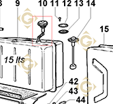 Tank Cap 9043097 engines LOMBARDINI