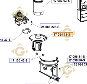 Pièces détachées Base pour Filtre à Air k1709433s Pour Moteurs Kohler, de marque Kohler