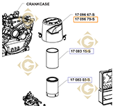 Air Filter Top k1709679s engines KOHLER